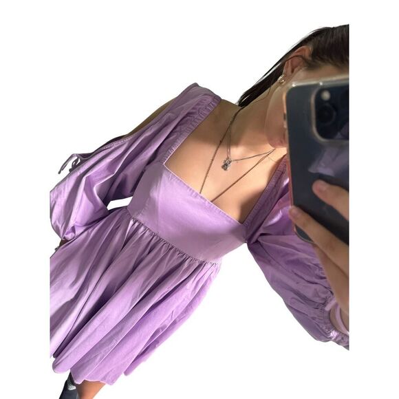 Cynthia Rowley Purple Halle Cold Shoulder Dress - Picture 2 of 4